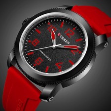 Curren Casual Mens Sport Watch Luminous Hand Waterproof Men's Outdoor Analog