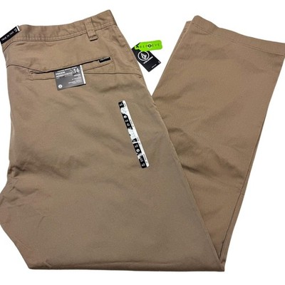 Volcom Frickin Modern Stretch Pants Mens 40 Beige Chino Casual 42x31 NEW $62