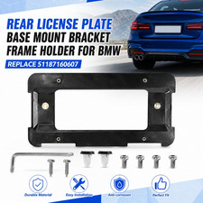 Rear License Plate Base Mount Bracket Frame Holder For Bmw Replace 51187160607 Rear License Plate Base Mount Bracket Frame Holder For Bmw Replace 51187160607