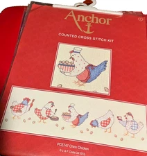 CLEARANCE  Anchor Counted Cross Stitch Kit - Chick Chicken (PCE747)
