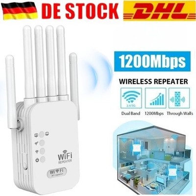 1200Mbps Wifi Verstärker WLAN Repeater Router Range Signal Access Point Booster