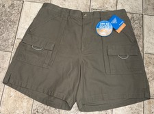 NWT Mens Khaki Green Columbia PFG Omni Shade Brewha Fishing Shorts Size Medium