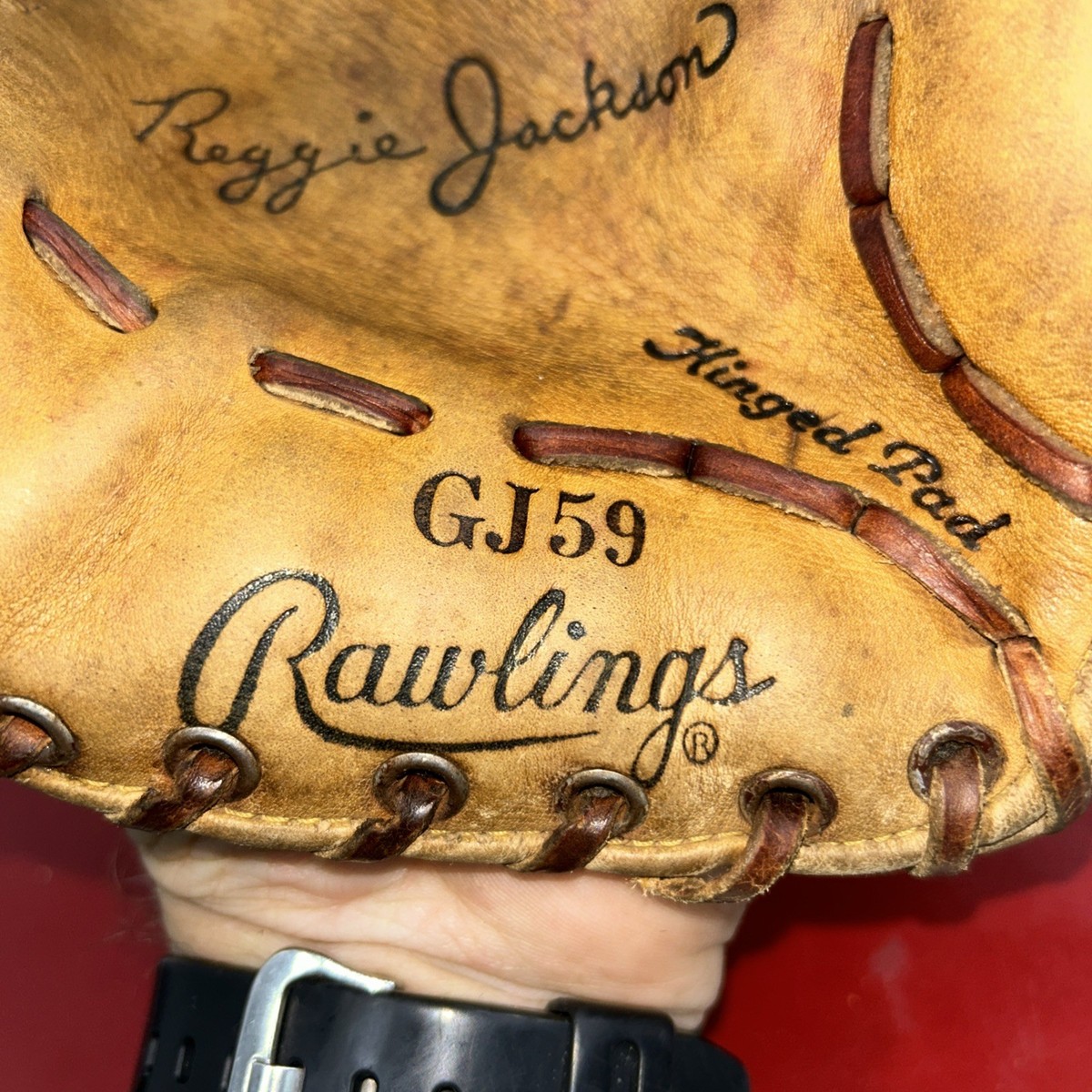 Vintage Rawlings GJ 59 Reggie Jackson Baseball Glove R-Hnd Throw