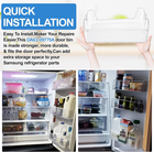 Upgraded DA63-09775A DA97-20984A Refrigerator Door Bin Compatible with Samsung R