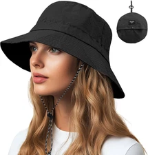 Waterproof Quick Dry Bucket Hats for Woman Men Packable Foldable Rain Sun Hat Li