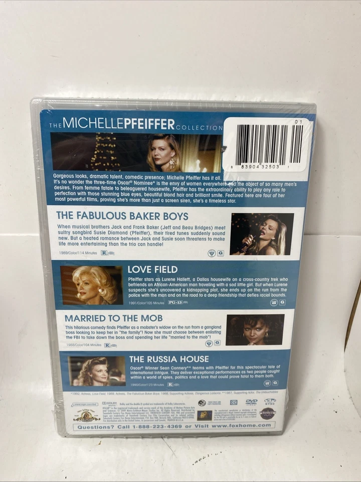 MICHELLE PFEIFFER COLLECTION w/Fabulous Baker Boys, Love Field, Russia House-DVD - Image 2 of 4