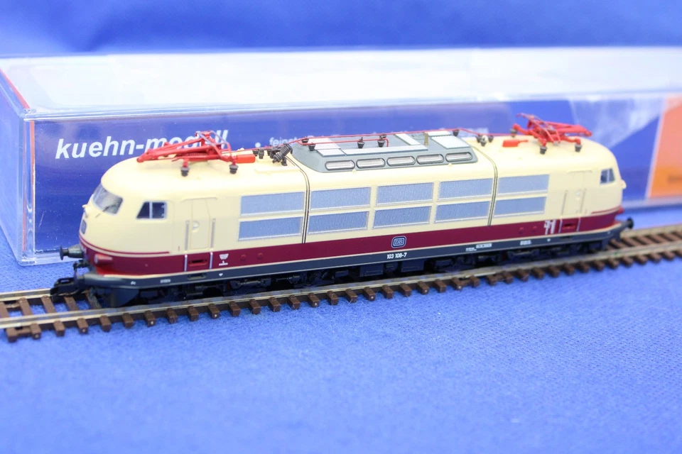 Kuehn 32508A Spur TT DB E-Lok BR 103 108-7 Lichtwechsel/sehr guter Zustand/OVP - Bild 3 von 4