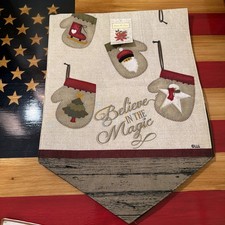 Country Christmas Table Runner 13x36