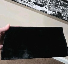 Black Velvet Velvet Clutch Evening Bag Purse Handbag
