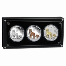 2022 Lunar Series 3 Year Of The Tiger 1oz Silver Trio 3 Coin Set 3 Oz Total