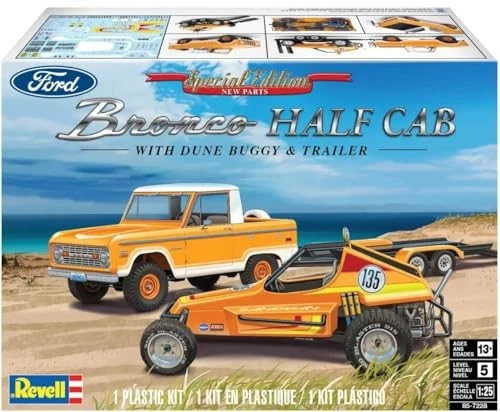 American Revell 1/25 Scale Ford Bronco Half Cab & Sandman II Plastic Model K - Image 3 of 4