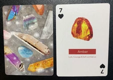 Swap Playing Card   CRYSTAL HEALING CARD   AMBER