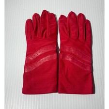 Vintage Sheer Energy L'eggs Red Nylon Blend Driving Gloves One Size Women