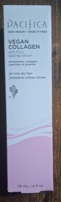 New in Box Pacifica Vegan Collagen Anti-Frizz Sealing Serum Full Size 4 fl. oz.