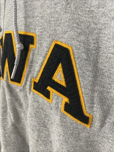 University Of Iowa Embroidered Spellout Gray VTG Champion Hoodie SZ XXL - Picture 4 of 10