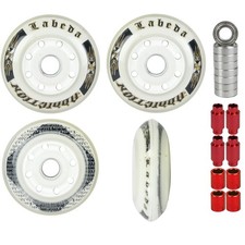 Labeda Addiction Wheels 72mm Roller Hockey 4-Pack with MICRO Bearings / Spacers