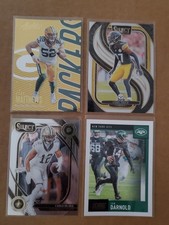 NFL Football Stars 4 card lot/Sam Darnold/Clay Matthews/Olave