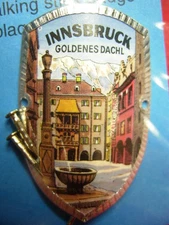 Innsbruck Goldenes Dachl New Shield Hiking Badge Stocknagel Medallion G9886