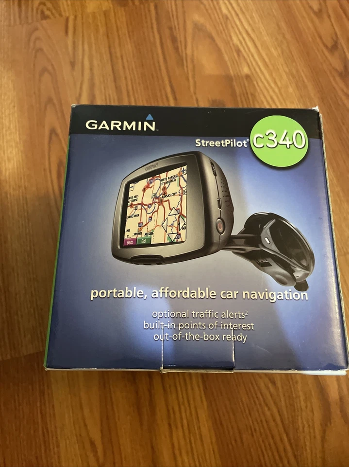 Garmin StreetPilot C340 GPS 3.5" Navigator Bundle w/ Power cable, box, manuals - Image 3 of 4
