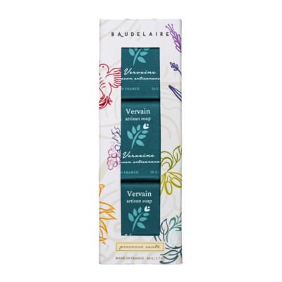 PROVENCE SANTE French Milled Vervain Citrus Shea Butter Guest Soap Gift Box Set