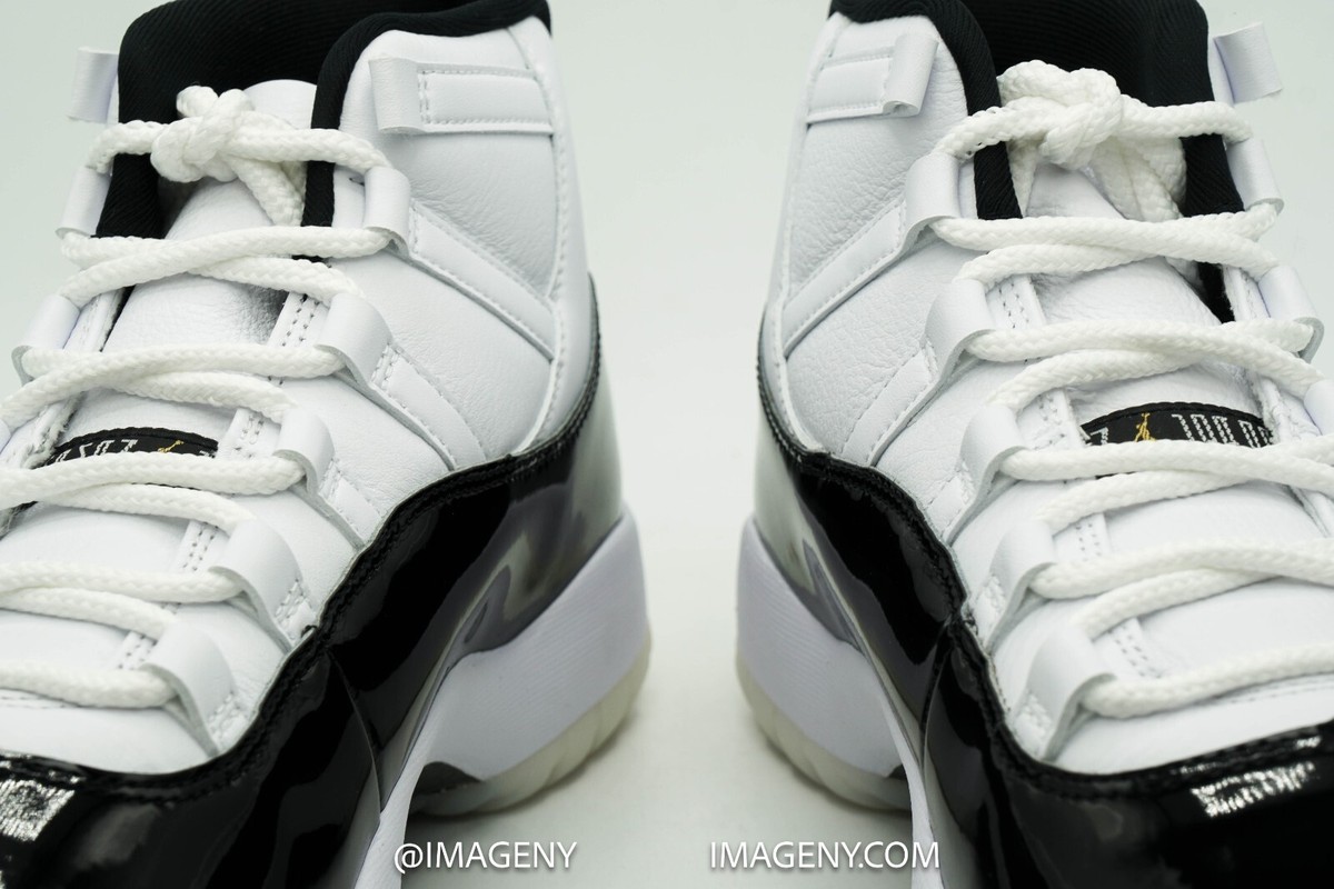 AIR JORDAN 11 XI RETRO NEW GRATITUDE DMP BLACK/WHITE/METALLIC GOLD