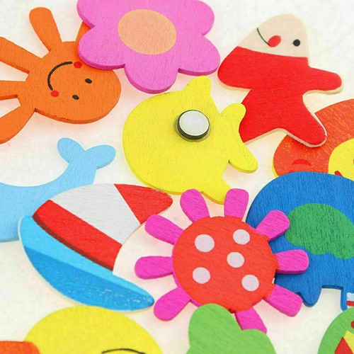Nuovo 12 pezzi 1 set bambini cartone animato animali frigo magnete T0H9 N0B5 bambino Z8F3 - Foto 6 di 12