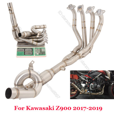Slip On For Kawasaki Z900 2017-2019 Motorcycle Full Exhaust Front Link Pipe 51mm