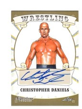Christopher Daniels 2016 Leaf Wrestling Signature Series Autograph Card Blue Ink
