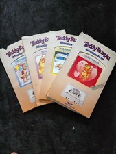 Lot of 4 Vintage Teddy Ruxpin Adventure Series Books  Audio Cassette
