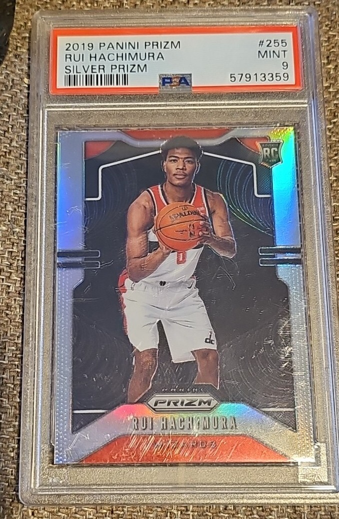 2019-20 Panini Prizm Silver Rui Hachimura #255 PSA 9 MINT Rookie RC