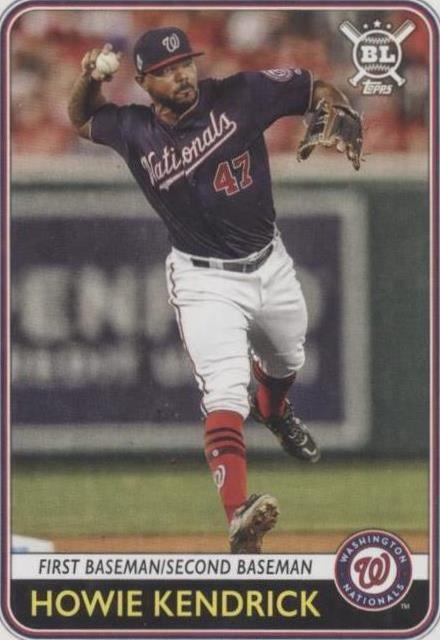 2020 Topps Big League - Howie Kendrick #187 - 1 of 1