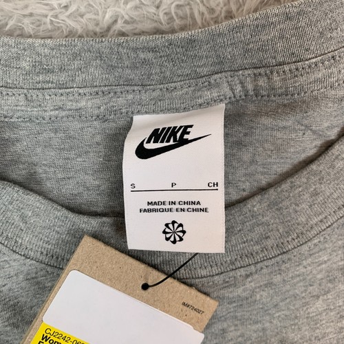 Nike Women's Grey Swoosh Logo Short Sleeve T Shirt Size Small S - Picture 5 of 13