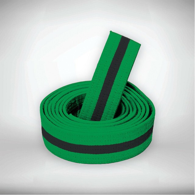 Green w/Black Stripe Martial Arts Single Wrap Taekwondo/Karate Belt eBay