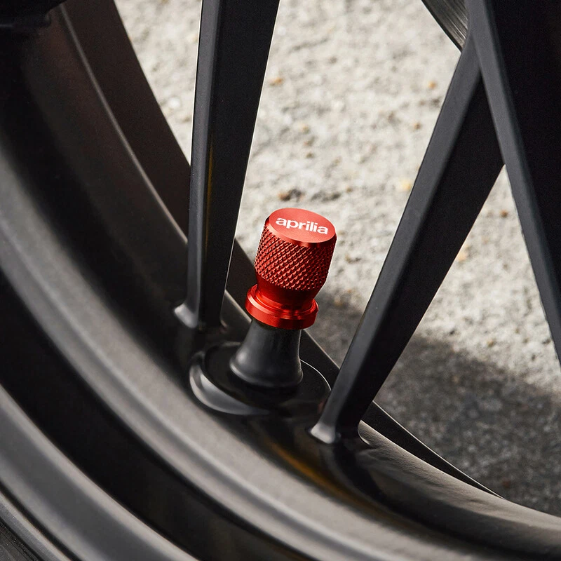 Tapas de vástago de válvula de neumático de rueda cubiertas herméticas para Aprilia RSV4 RSV1000/R Caponord Foto 2 de 4