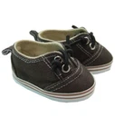 Brown Canvas No-Tie Sneakers fit 18" American Girl Size Doll