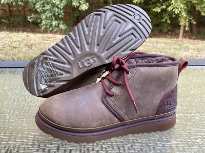 UGG Boys Neumel Waterproof Suede Boots Big Kids Size 5 