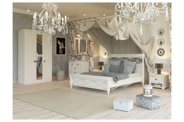 Landhausstil Schlafzimmer Komplett Amelie 6 Teilig Creme Weiss Gunstig Kaufen Ebay