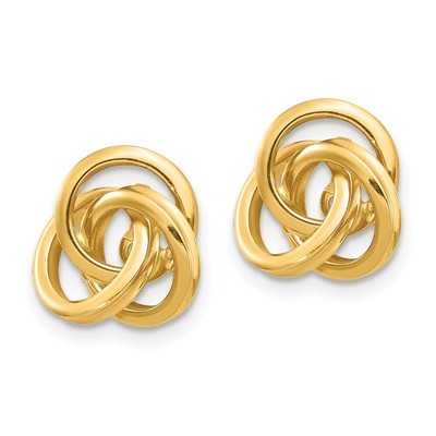 Designs by Nathan | 14k Yellow Gold  Polished Love Knot Earring Jackets