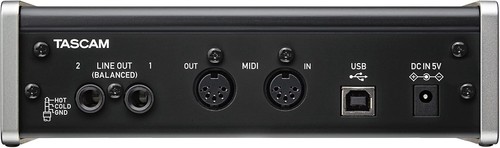TASCAM US 2x2 USB Audio/MIDI Interface. USB + MIDI - Picture 6 of 7