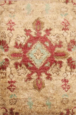 Geometric Modern Moroccan Indian Area Rug 2'x3' Hand-knotted Foyer Carpet