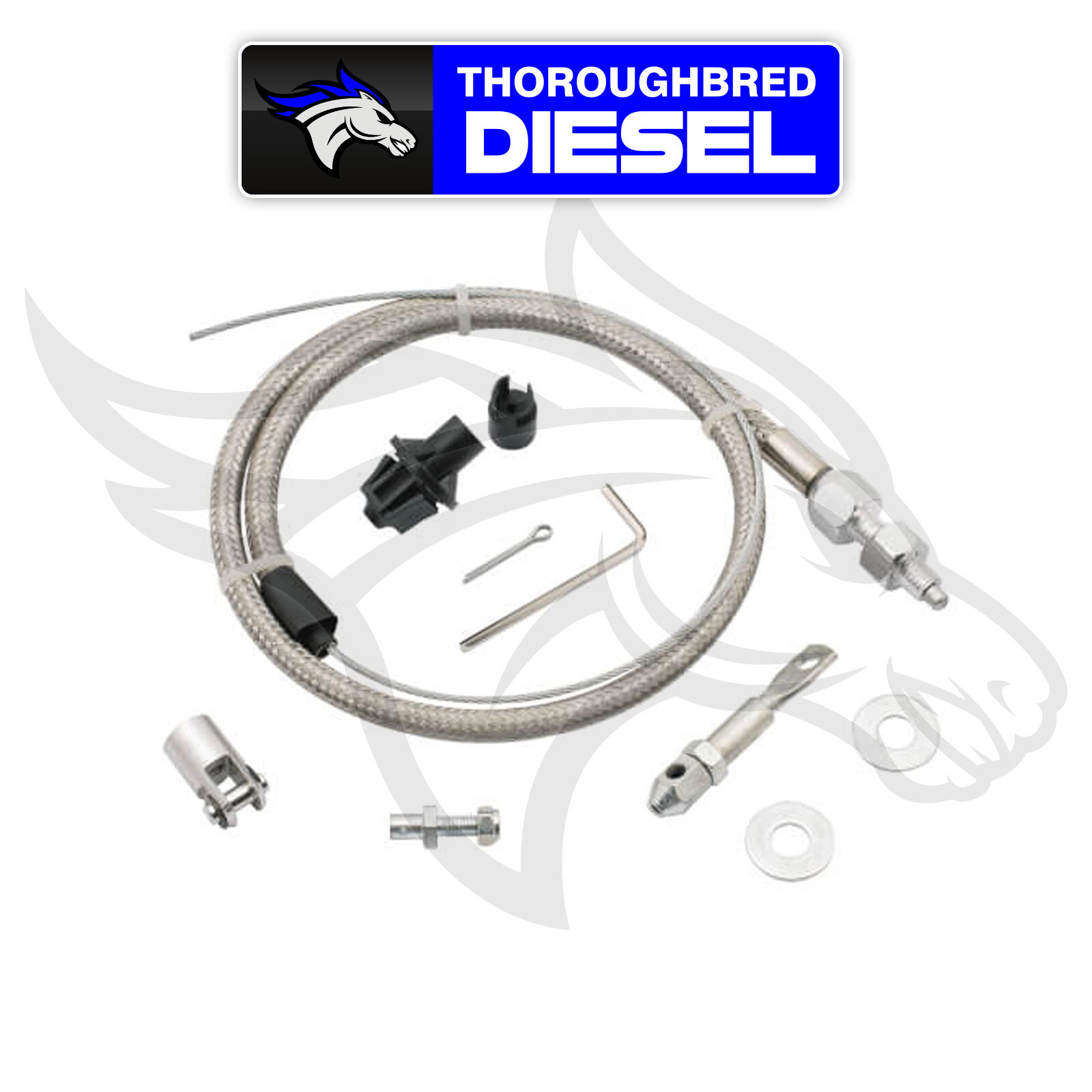 Mr Gasket Throttle Cable Kit Stainless Steel Braided; 5657 eBay