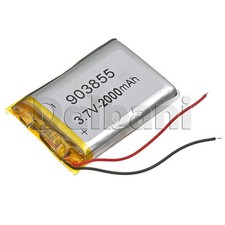 New 3.7V 2000mAh Internal Li-ion Polymer Battery 51.7x37.2x8.7mm 903855 16-0406
