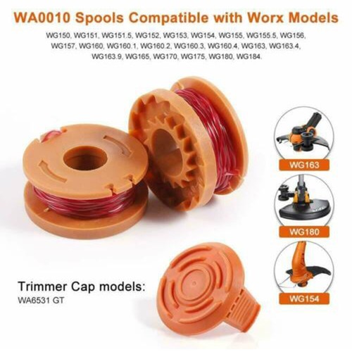 Trimmer Spool Line Replacement For Worx WG165 WG170 WG175 WG180 WG184 Part Tools - Picture 22 of 24