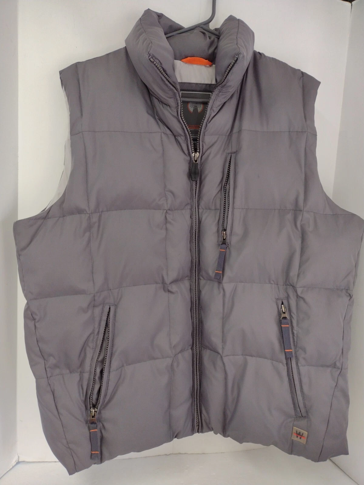 NICE Weatherproof Garment Company Down Feather 32° Packable Puffer Vest - M Gray