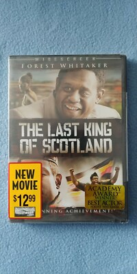 THE LAST KING OF SCOTLAND DVD FOREST WHITAKER JAMES MCAVOY KERY WASHINGTON NEW