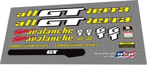 1993 GT Team Avalanche set decalcomania - Foto 1 di 1