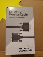 Best Buy essentials- 6.5' DVI-D Single Link Cable - Black