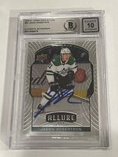 Jason Robertson Signed UD Upper Deck Allure RC Card IP Slabbed Beckett BAS COA a