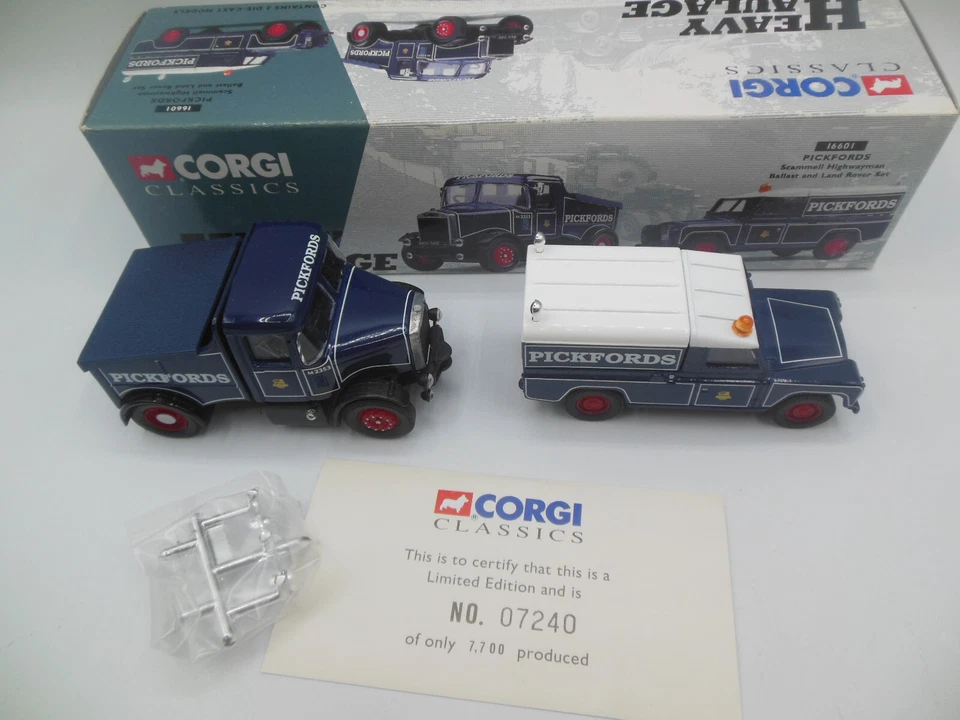Juego Pickfords Scammell Highwayman Balast y Land Rover Corgi Classics 16601 Foto 3 de 4