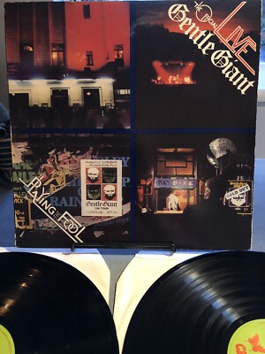 Gentle Giant Live (playing The Fool) Vinyl Lp Double Album A B